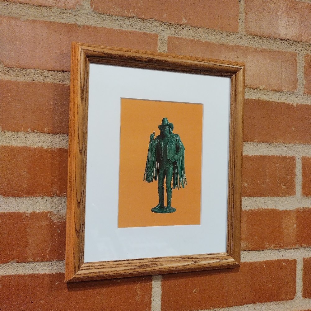 Macho Man Randy Savage Retro Wrestling Plastic Army Man Framed Art Print